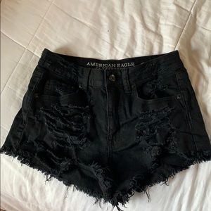 Jean shorts black American eagle